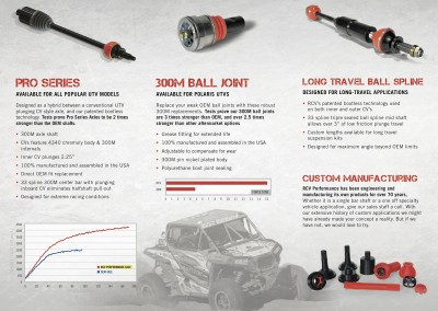 RCV. Off-Road Performance Products, Loves Park, IL - Ball Joints - Axles - Manufactured Products