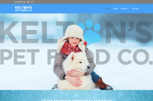 Kelton's Pet Food Co. website image