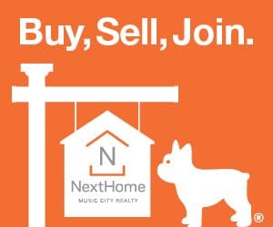 Website display ad for NextHome Music City Realty, Brentwood, TN