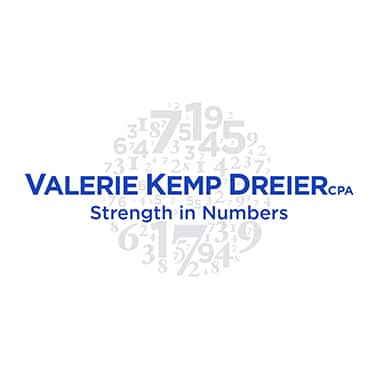 Logo concept and design for Valerie Kemp Drier CPA, Nashville, TN