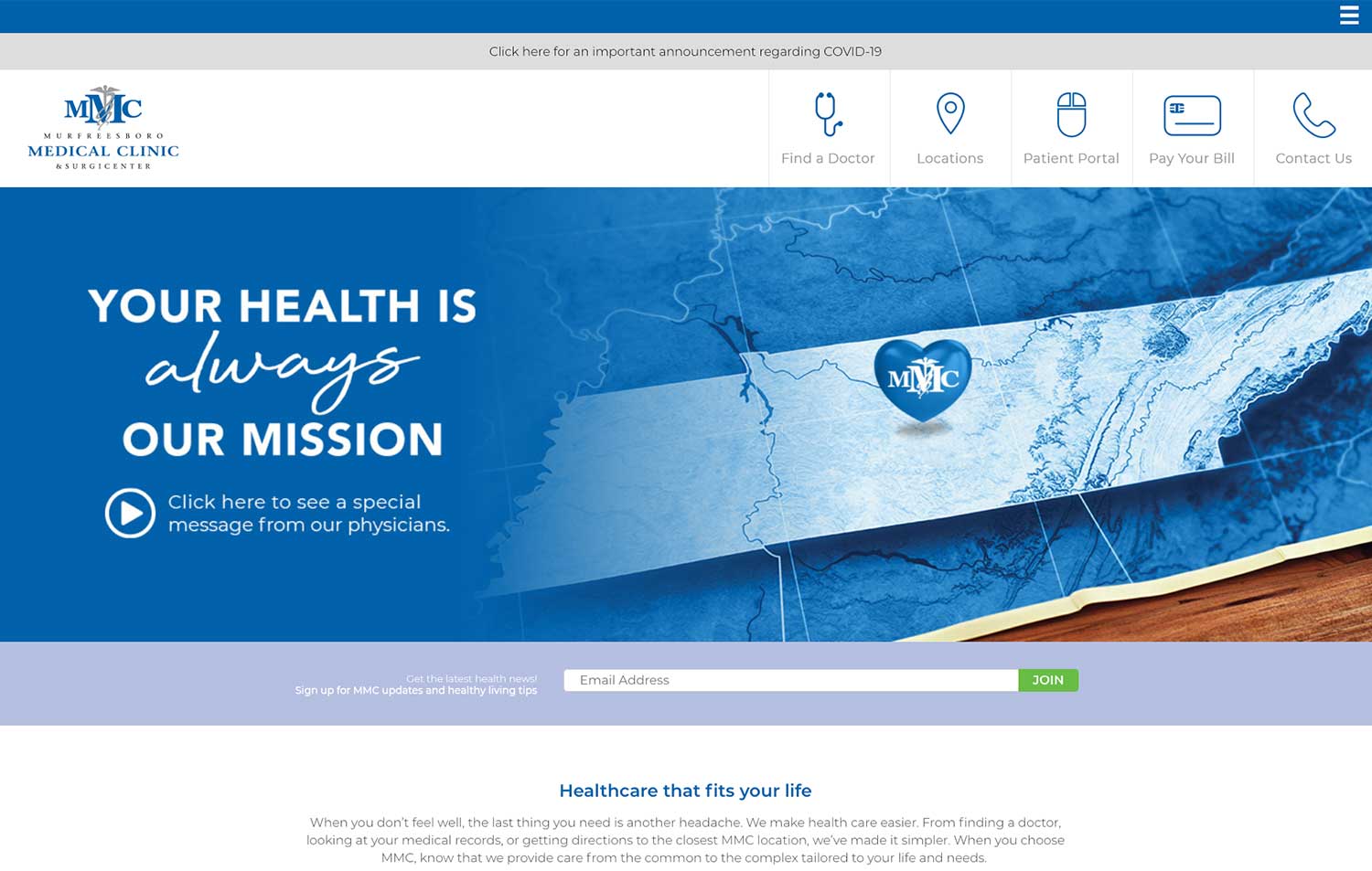 Vanguard Direct Family Medicine - Navigation Advertising - Healthcare - Web