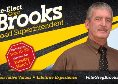 Greg Brooks for Road Superintendent